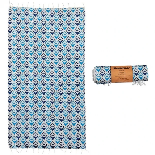 Πετσέτα Θαλάσσης Βαμβακερή Pestemal 90x180εκ. Με Ματάκια Summer Tiempo 42-3174