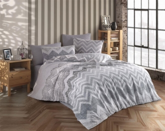 Σεντόνια Σετ 4 τεμ Polycotton Υπέρδιπλα Αθηνά 405 220X240 Grey DimCol