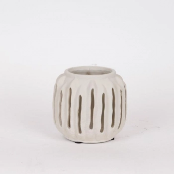 Φανάρι Κεραμικό Γκρι 15,5x14εκ. ESTHETI 819-00523