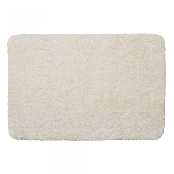 Ταπέτο Μπάνιου Αντιολισθητικό Polyester 60x90εκ. Angora Off-White Sealskin 800120