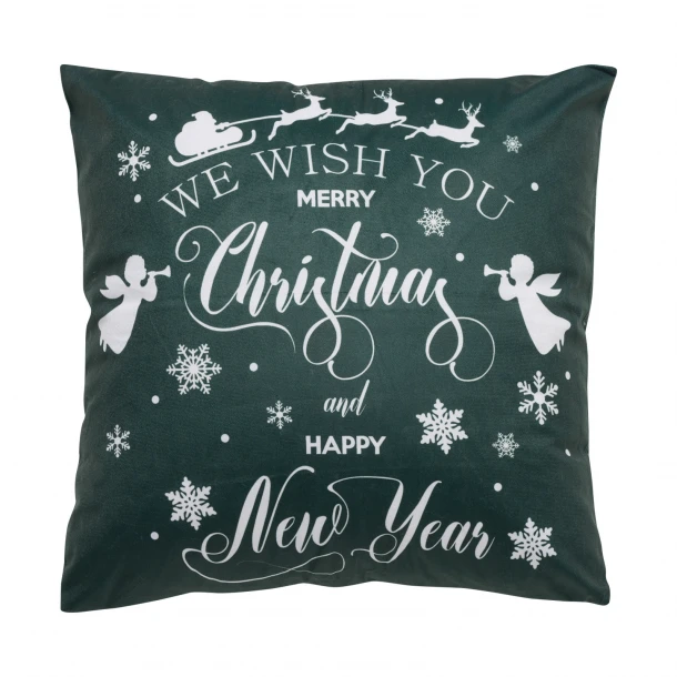 Χριστουγεννιάτικο Μαξιλάρι Polyester 45x45εκ. Christmas 0771 Green Das Home
