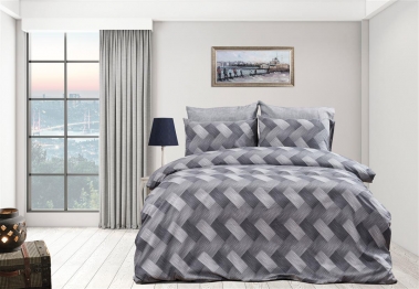 Σετ Σεντόνια Polycotton Μονά 160x240εκ. Αλκμήνη 452 Grey DimCol