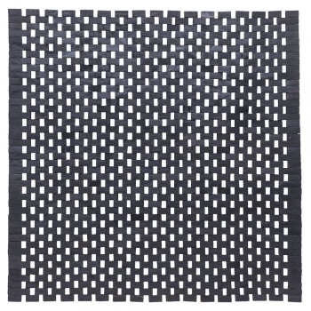 Ταπέτο Μπάνιου Teak(Ξύλινο) 60x60εκ. Woodblock Black Sealskin 800126
