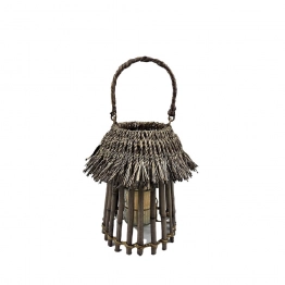 Φανάρι Bamboo Με Δοχείο Για Ρεσώ ESPIEL 11x18x26εκ. NAF105