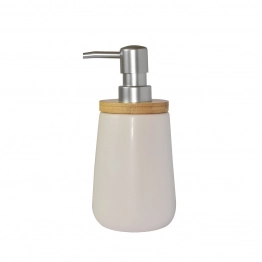 Ντισπένσερ Πορσελάνης Λευκό Bamboo Estia 8x17εκ. 02-4569