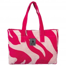 Τσάντα Θαλάσσης Βαμβακερή 55x40εκ. Essential 5200 Magenta-Taupe Greenwich Polo Club