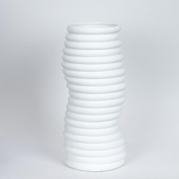 Βάζο Κεραμικό Λευκό 17,6x14,3x38εκ. ESTHETI 752-20401