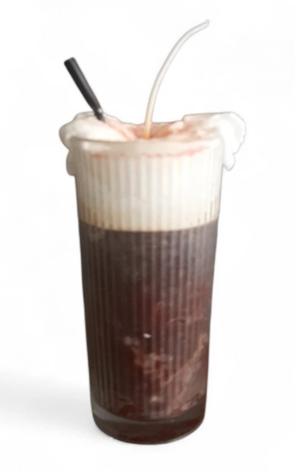 Λαμπάδα Χειροποίητη Freddo 14,5εκ. Ποτήρι Γυάλινο LAB06-B