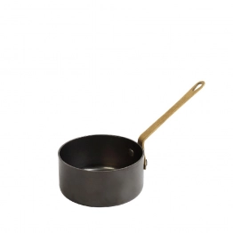 Μπωλάκι-Ντιπ Σερβιρίσματος Ανοξείδωτο 18/10 Με Λαβή Snow Black ESPIEL 20x10x5εκ./300ml FEV402