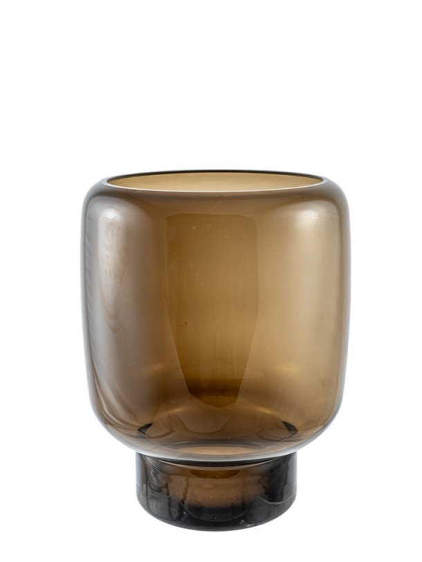 Βάζο Χειροποίητο Φυσητό Γυαλί Καφέ 23x30εκ. Zen Collection 25.43.52103