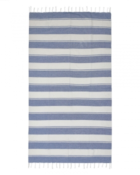 Πετσέτα Θαλάσσης Pestemal Βαμβακερή Μπλε-Λευκή 90x180εκ. ble 5-46-509-0046