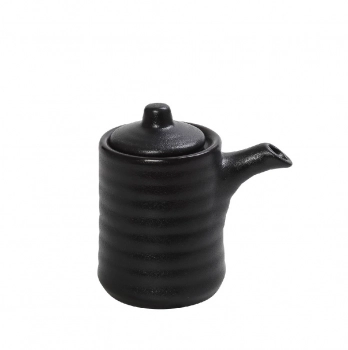 Σαλτσιέρα-Δοχείο Σερβιρίσματος Σως Stoneware Μαύρο Mianmar ESPIEL 6,1x6,4εκ. GMT207K4