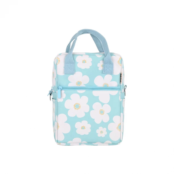 Τσάντα Φαγητού Ισοθερμική PVC Leather Blue Daisy 7lt-20x14x27εκ. Save The Aegean Estia 01-41878