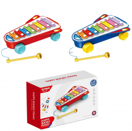 Ξυλόφωνο-Πιάνο Happy Rocket Σε Κουτί 26x7x18εκ. Toy Markt 76-141