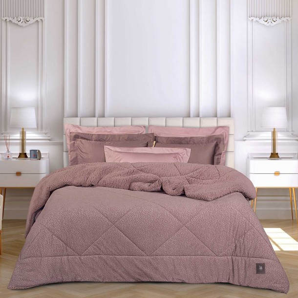 Κουβερτοπάπλωμα Κοτλέ-Sherpa King 240x250εκ. Essential 4436 Nude Greenwich Polo Club