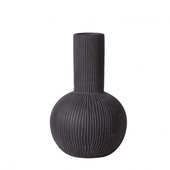 Βάζο Κεραμικό Μαύρο ESPIEL 20,4x20,4x32,1εκ. TOF201