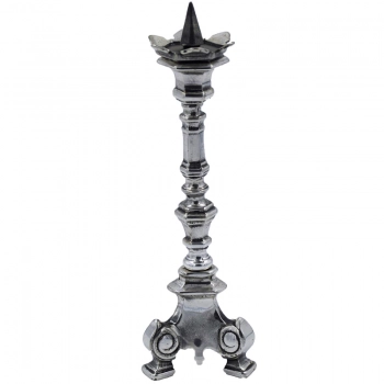 Κηροπήγιο Μπρούτζινο 1Κερο Επάργυρο 22εκ. Royal Art STL167E