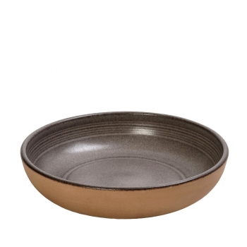 Πιάτο Βαθύ Φαγητού Stoneware Μπεζ Calabria ESPIEL 20,7x4,5εκ. REP110K4