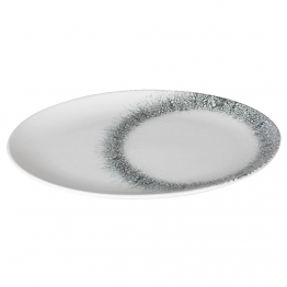 Πιατέλα Οβάλ Σερβιρίσματος Πορσελάνης 32x19εκ. Black Ice Kutahya Porselen KX89A724COR32KY