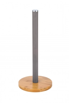Βάση Ρολό Χαρτιού Κουζίνας Bamboo-Μεταλλική Γκρι 15x34εκ. Oriana Ferelli CLG383115GY