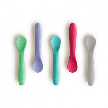 Σετ 5τμχ Κουτάλι Σιλικόνης Σε Ροζ Χρώμα Bbluv B0190-P