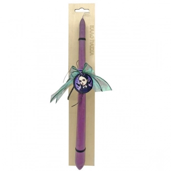 Λαμπάδα Gothic Girl Σε Ξύλινο Πλαίσιο 2,5x38εκ. Bunny's 73-2131