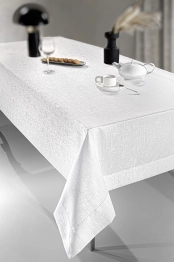 Τραπεζομάντηλο Polyester 160x320εκ. Blast White Guy Laroche