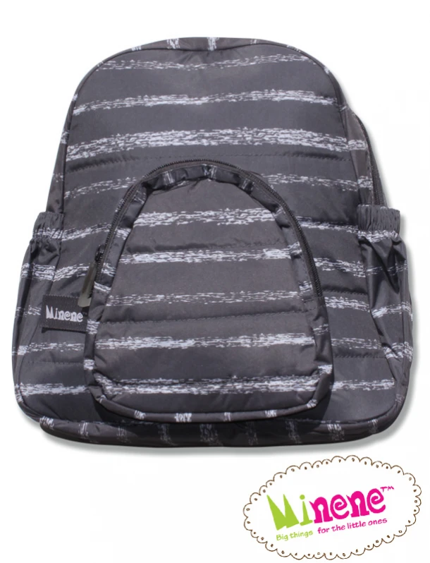 Παιδικό Backpack 22x9x30εκ. BW Stripes Minene MN9524