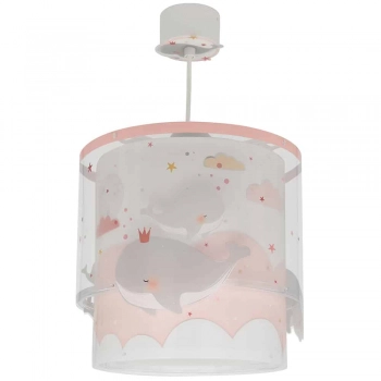 Φωτιστικό Οροφής Whale Dreams Pink 26x25εκ. ANGO 61172S