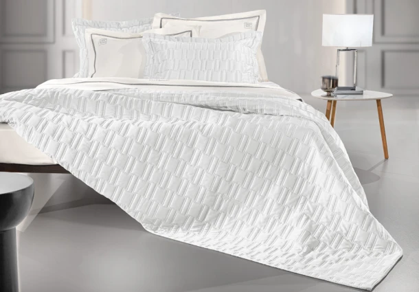 Σετ Κουβερλί Microsatin King Size 250x240εκ. Brick White Guy Laroche