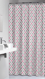 Κουρτίνα Μπάνιου Υφασμάτινη 180x200εκ. Pink Diamonds Sealskin 235201350