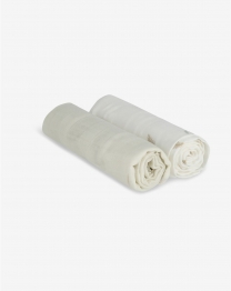 Σετ 2τμχ Πάνα Αγκαλιάς Bamboo-Βαμβακερή 70x70εκ. Εκρού Minene 12311005890OS
