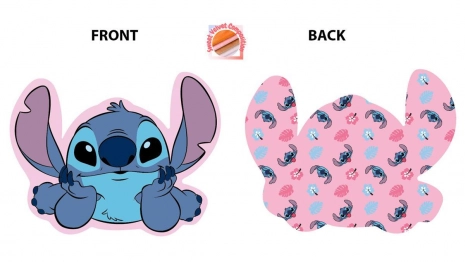 Διακοσμητικό Μαξιλάρι Velboa 20εκ. Stitch 688 Pink Disney Home