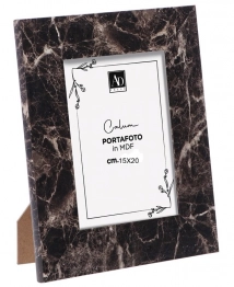 Κορνίζα Polyester Με Εφέ Μαρμάρου Μαύρο 15x20εκ. Royal Art STA568BK