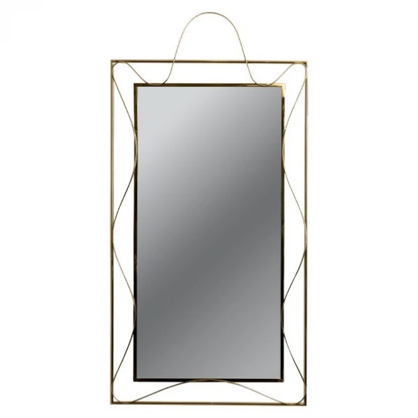 Καθρέπτης Τοίχου Μεταλλικός Χρυσός 60x2x120εκ. ESTHETI 811-40007