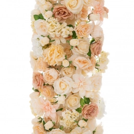 Runner Με Μπεζ-Λευκά Λουλούδια 45x200εκ. iliadis 92684