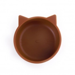 Μπωλ Σιλικόνης Με Βεντούζα Γατούλα Κεραμιδί 12x11,5x5,7εκ.-350ml babywise SLW023