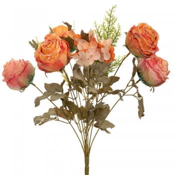 Μπουκέτο Με 7 Τριαντάφυλλα Πορτοκαλί 42εκ. iliadis 89836