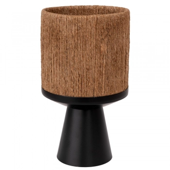 Γλαστροθήκη Μεταλλική Μαύρη Με Γιούτα 24x40εκ. iliadis 93109