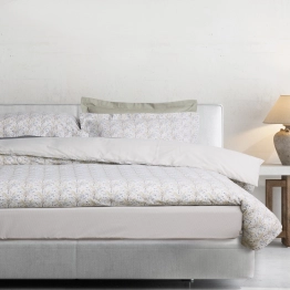 Σετ Σεντόνια Polycotton Μονά Με Λάστιχο 120x200+35εκ. Casual 5440 Blue-Taupe Das Home