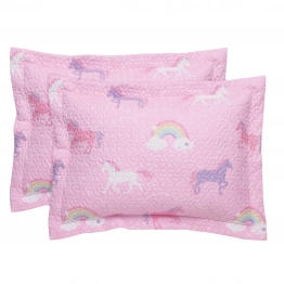 Ζεύγος Διακοσμητικές Μαξιλαροθήκες Microfiber 50x70+5εκ. Kids 4929 Ροζ-Μωβ Das Home