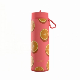 Θερμός Με Καλαμάκι Ανοξείδωτος Orange Pop Pulse Save The Aegean Estia 500ml 01-42622