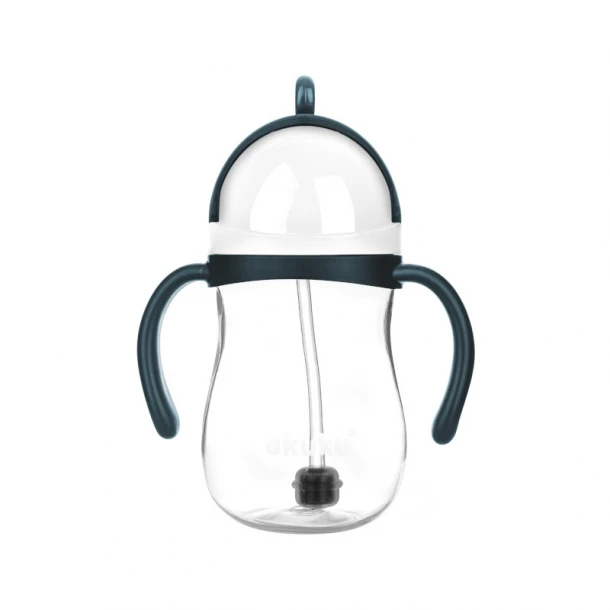 Ποτηράκι Mε Καλαμάκι Kαι Βαρίδι Navy akuku A0166