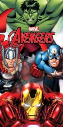 Πετσέτα Θαλάσσης Παιδική Quick Dry Microfiber 70x140εκ. Marvel Avengers 185 White Dimcol