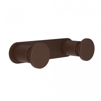 Κρεμάστρα Τοίχου 2 Θέσεων Ανοξείδωτη Matt Wenge Pam & Co 12x3,5x2,5εκ. 70-943