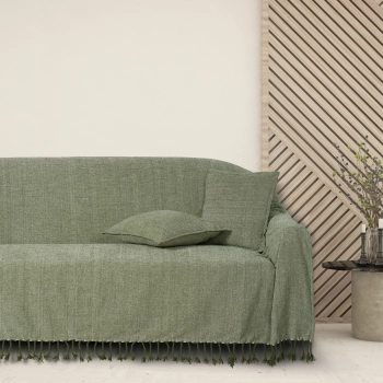 Ριχτάρι Chenille Τριθέσιος 180x300εκ. Throws Line 0273 Olive Das Home