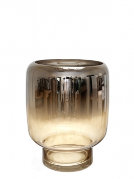 Βάζο Χειροποίητο Φυσητό Γυαλί Καφέ-Ασημί 23x30εκ. Zen Collection 25.43.52109