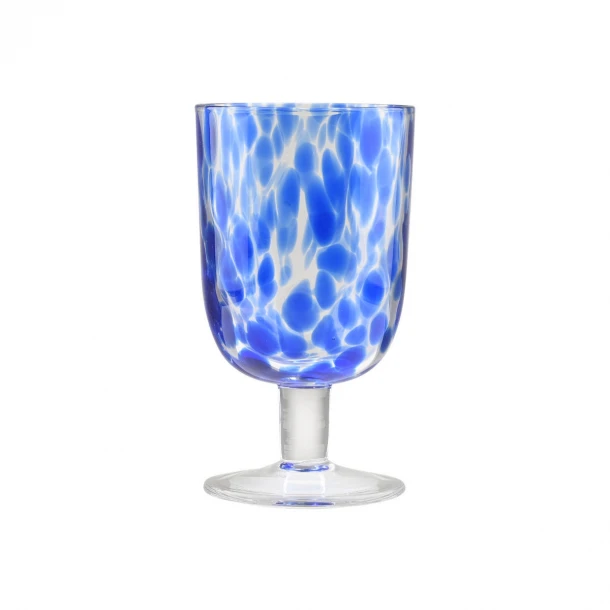 Ποτήρι Κρασιού Γυάλινο 380ml Μπλε Colorburst Estia 07-40864