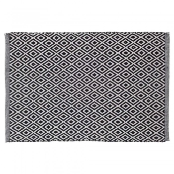 Ταπέτο Μπάνιου Βαμβακερό 60x90εκ. Trellis Black Sealskin 294213619