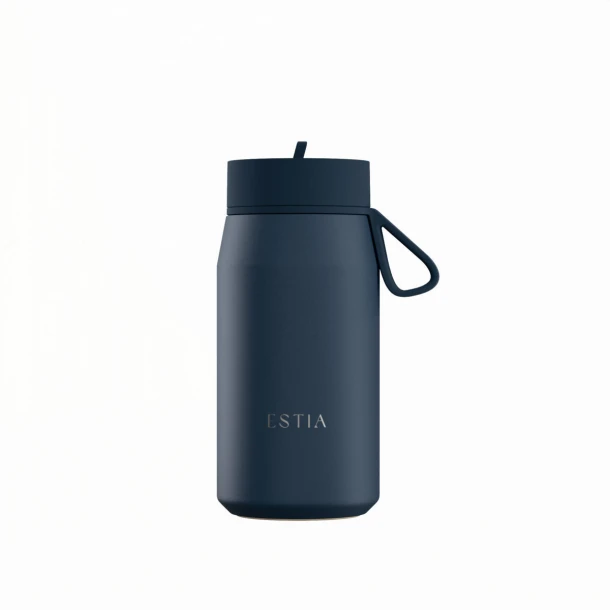Θερμός Με Καλαμάκι Ανοξείδωτος Indigo Pulse Save The Aegean Estia 360ml 01-42677